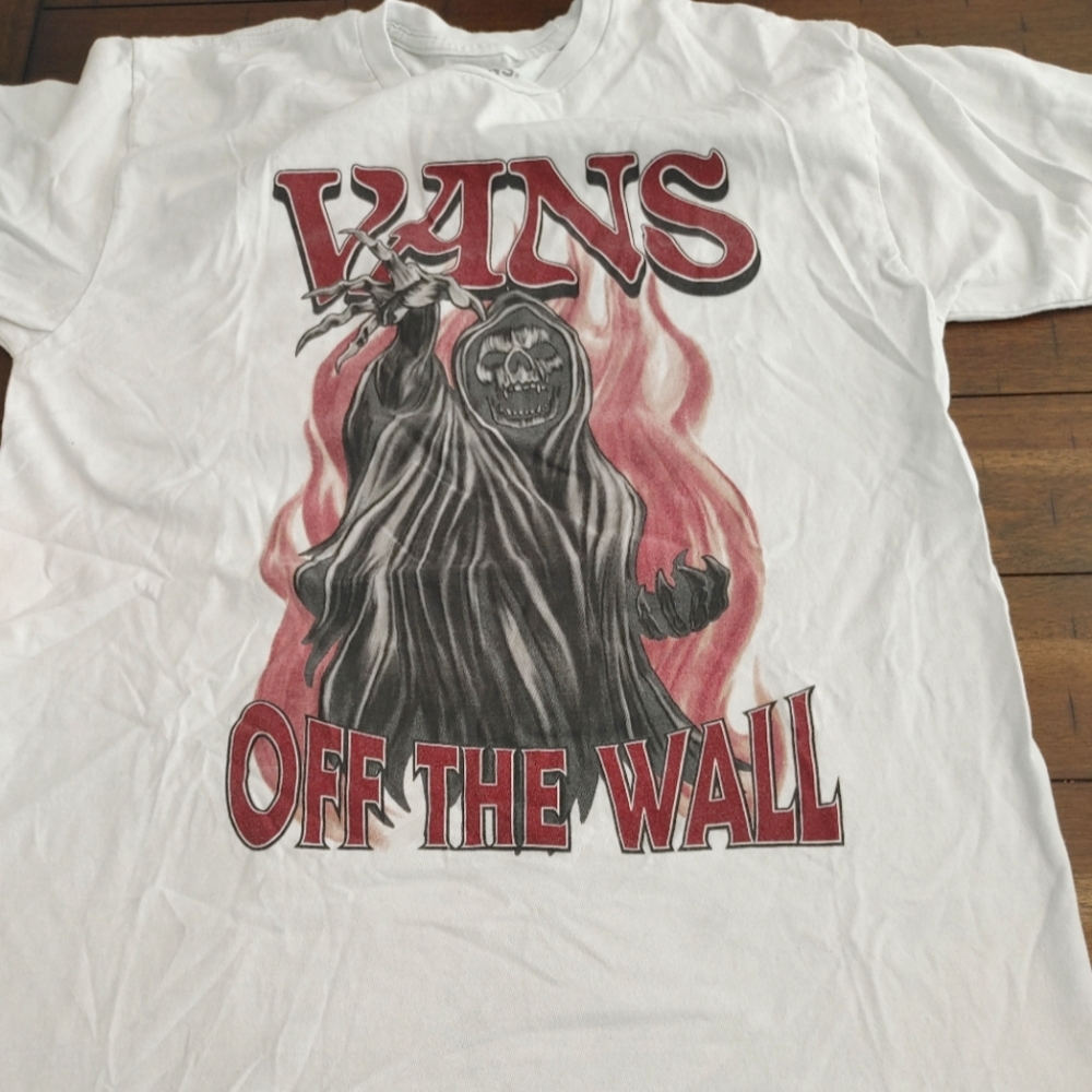 Vans Grim Reaper with Burgundy Flames